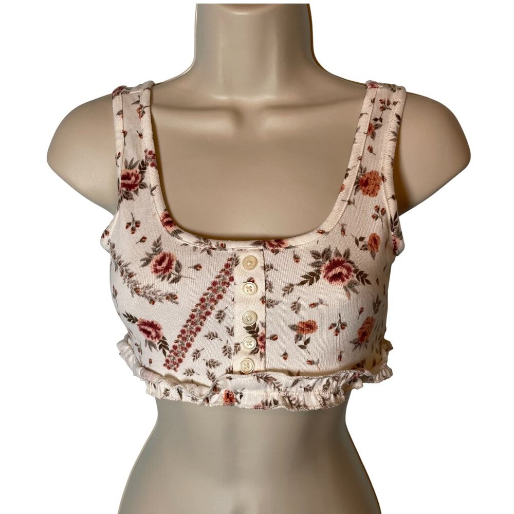 Altar'd State Intimates Bralette Women's Pink Floral Gina Brami Small Coquette - Picture 1 of 7